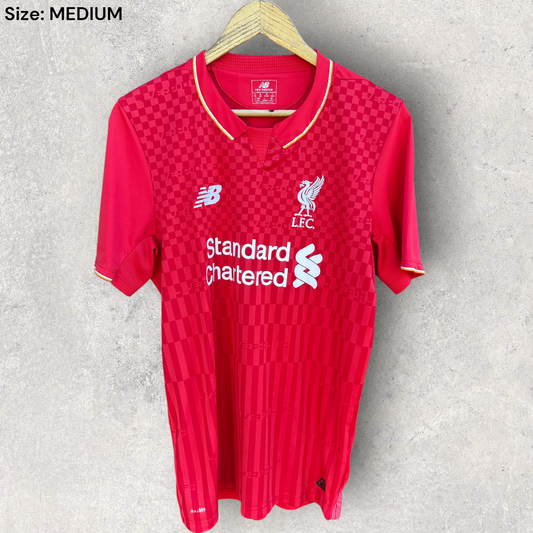 Liverpool FC 2015-2016 Home New Balance Red Football Jersey