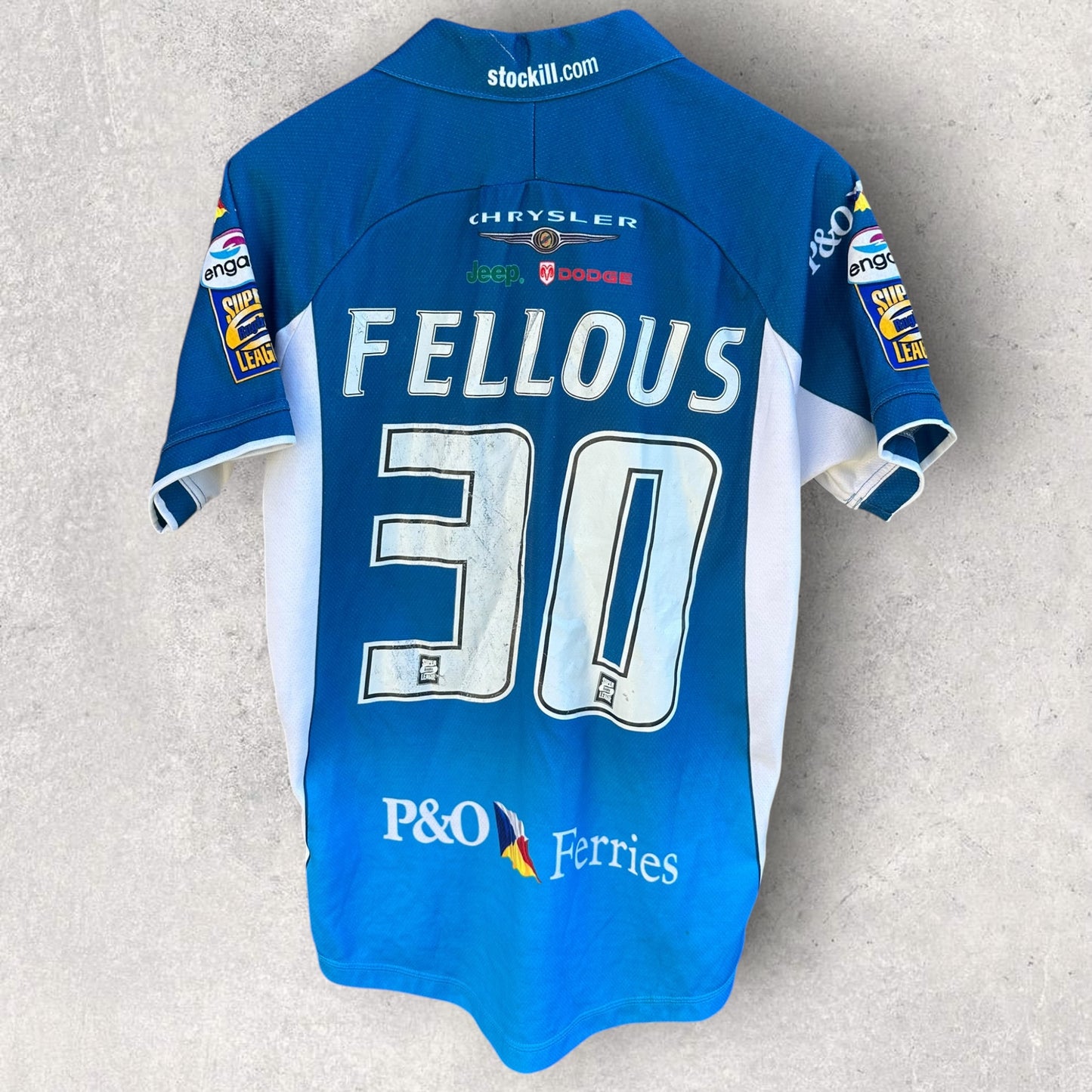Adel Fellous Hull FC 2008 Isc Rugby League Match Worn Jersey