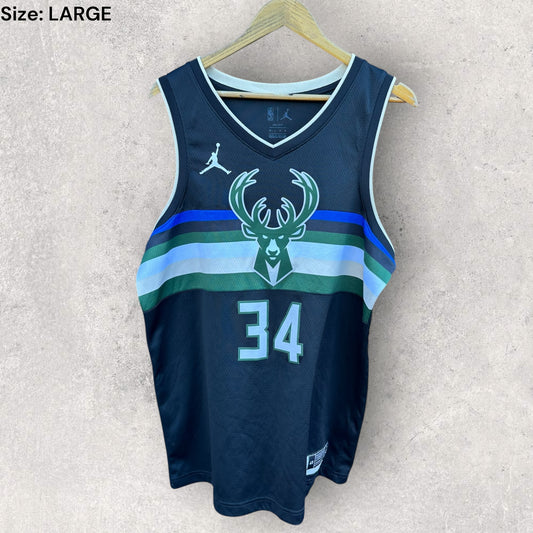 MILWAUKEE BUCKS GIANNIS ANTETOKOUNMPO NIKE NBA SWINGMAN JERSEY