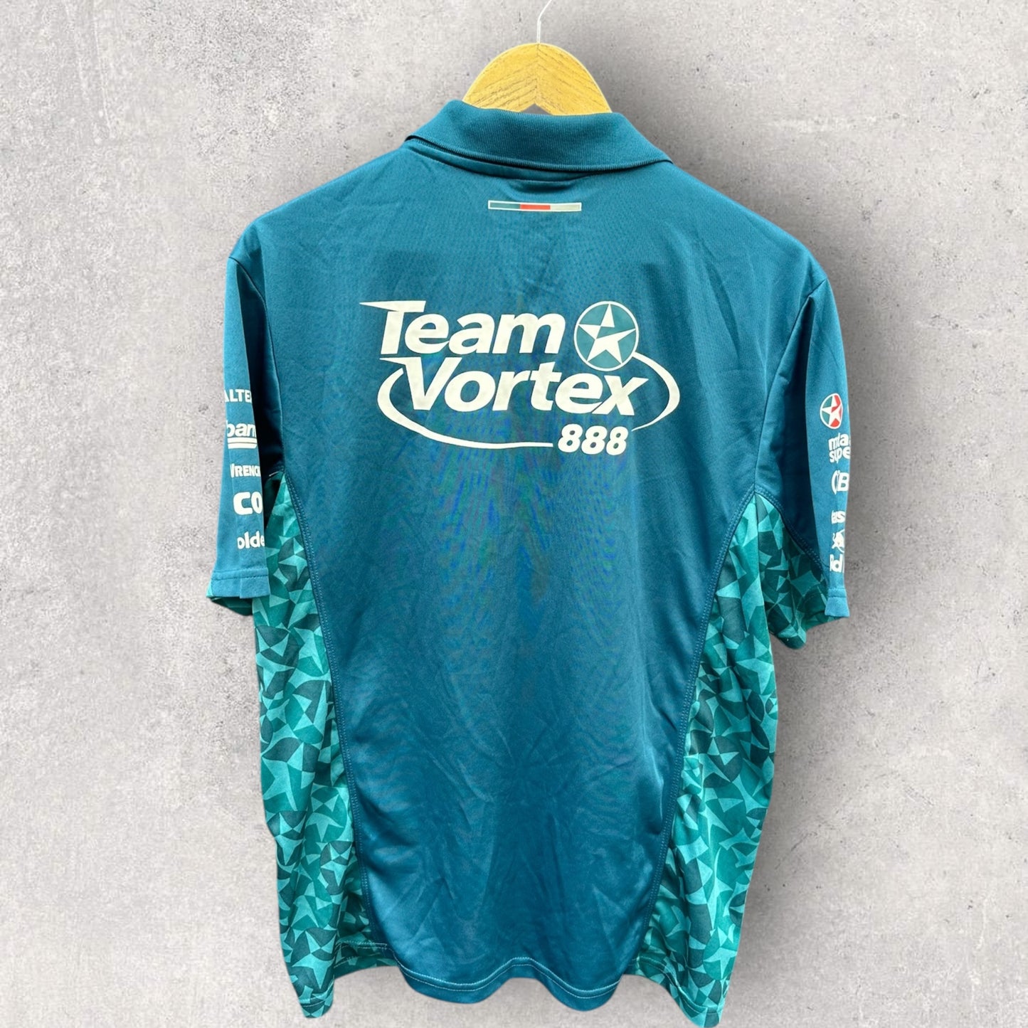 Craig Lowndes Team Vortex 888 V8 Supercars Blue Polo Shirt