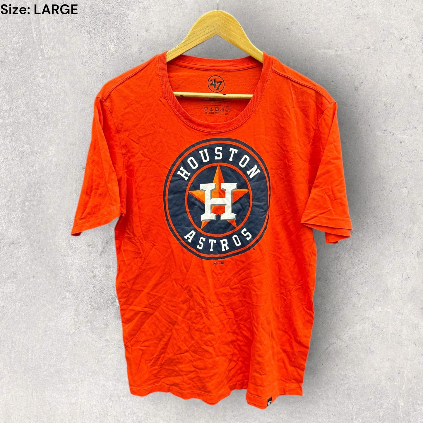 HOUSTON ASTROS MLB ORANGE SHORT SLEEVE SHIRT