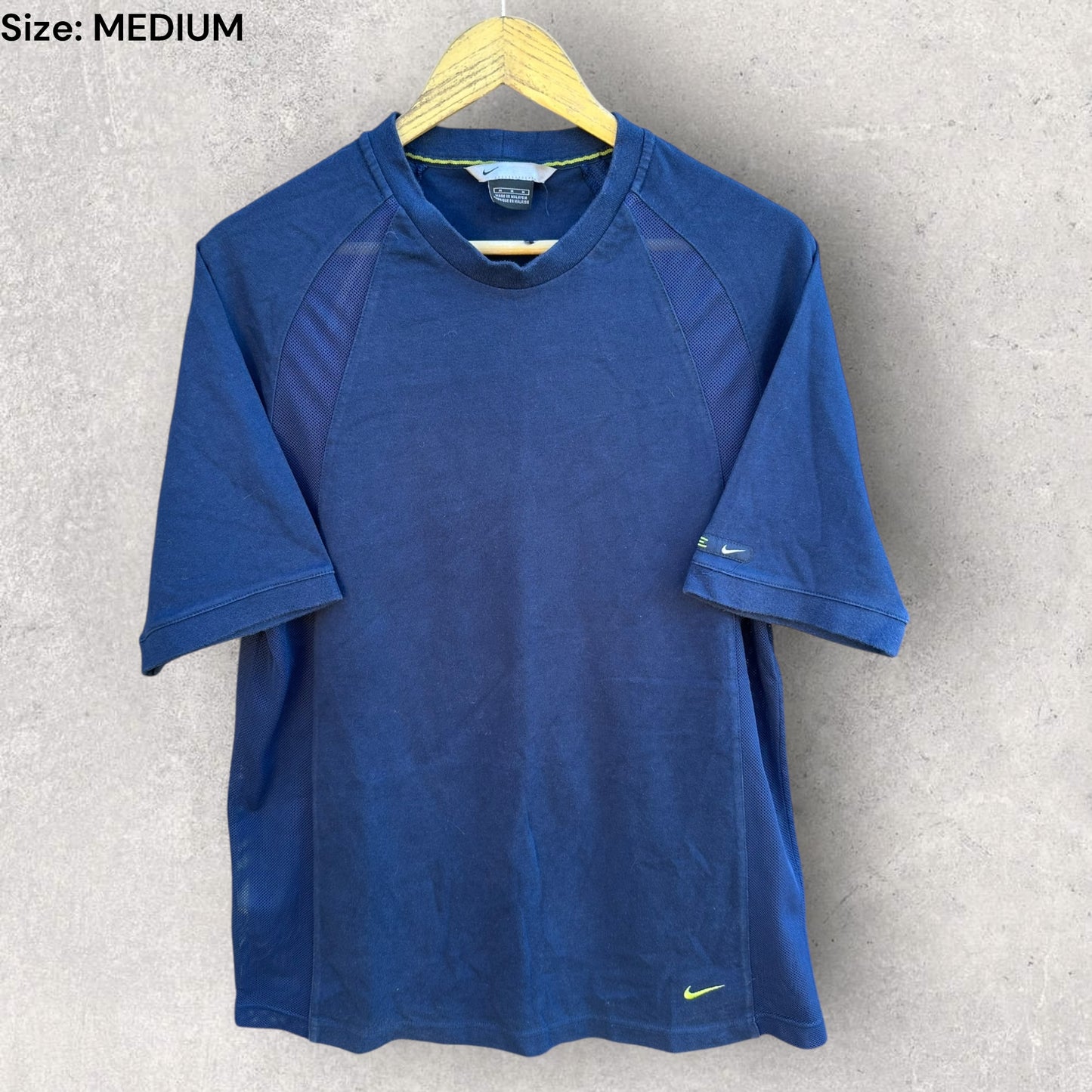 Nike Vintage Blue Embroided Short Sleeved T-Shirt