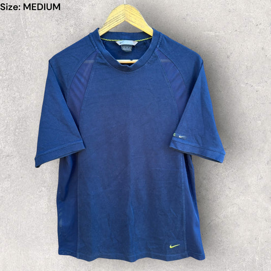Nike Vintage Blue Embroided Short Sleeved T-Shirt