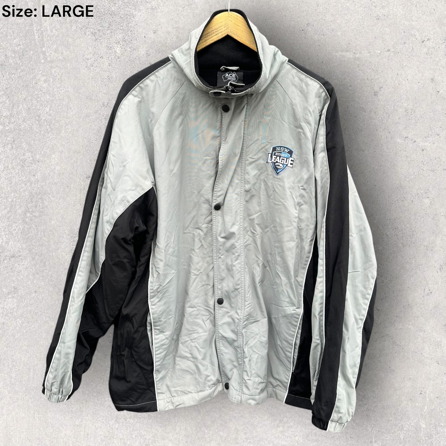 NSW Rugby League Grey Fleece Referees Jacket