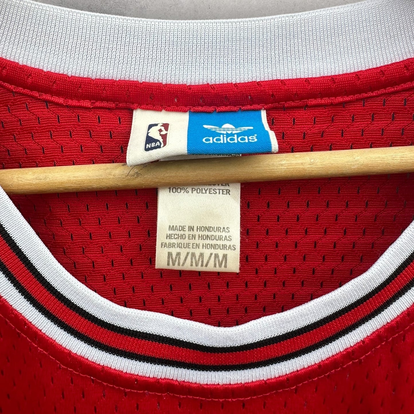 DENNIS RODMAN CHICAGO BULLS ADIDAS NBA JERSEY