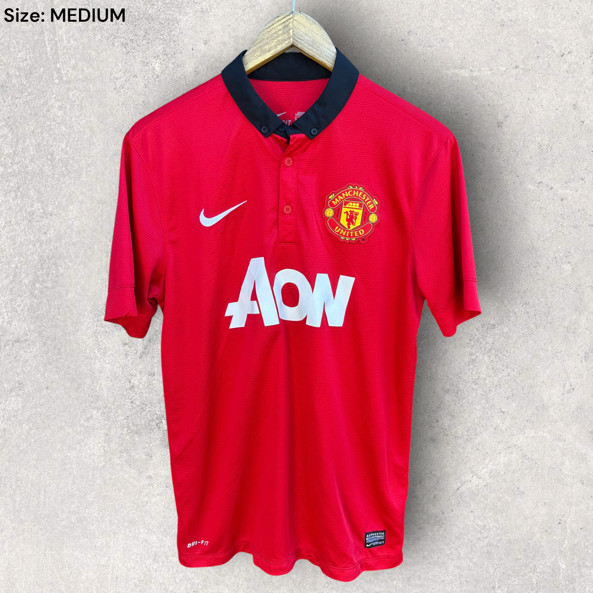 Manchester United 2013-2014 Nike Home Red Football Jersey