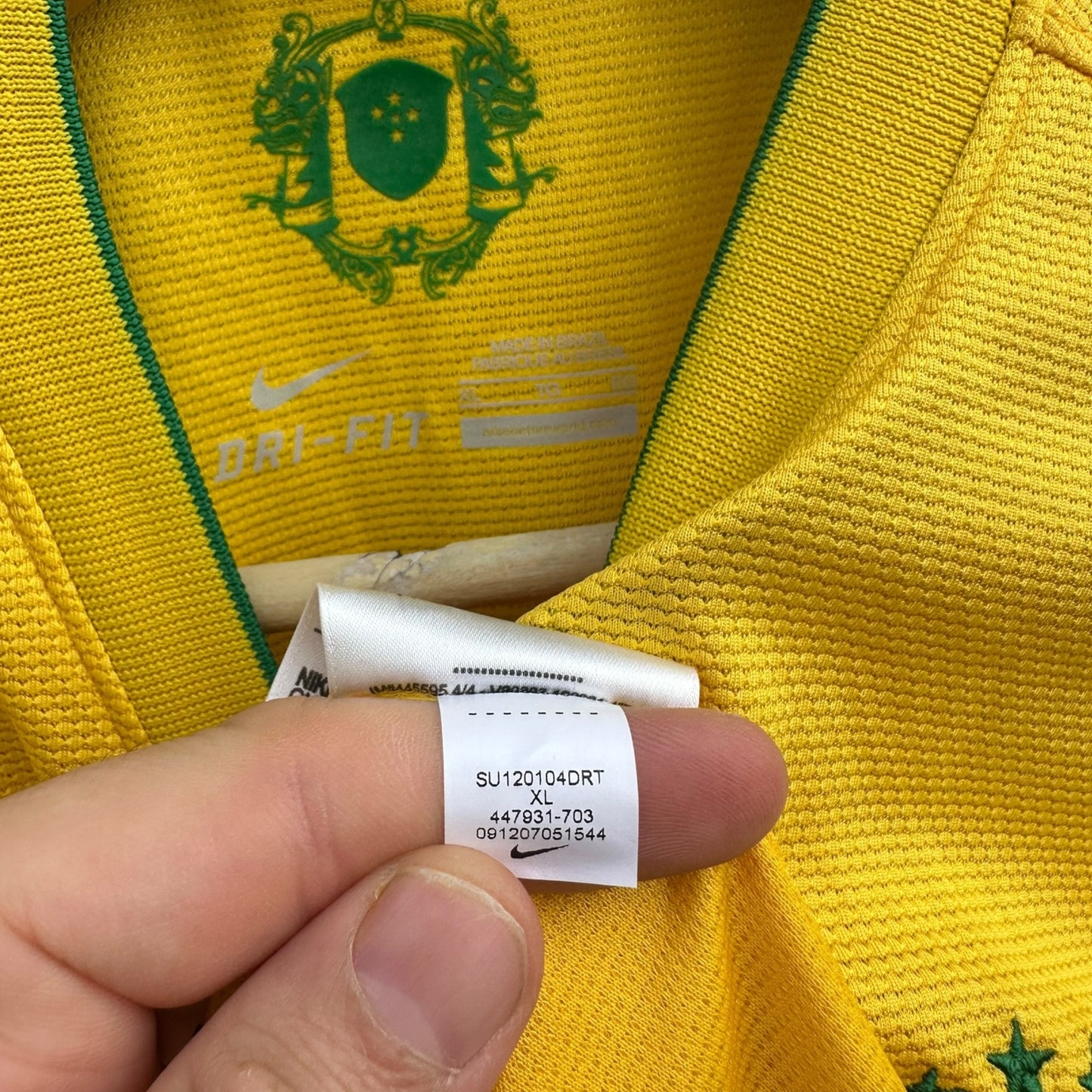 BRAZIL 2012 NIKE HOME FOOTBALL JERSEY