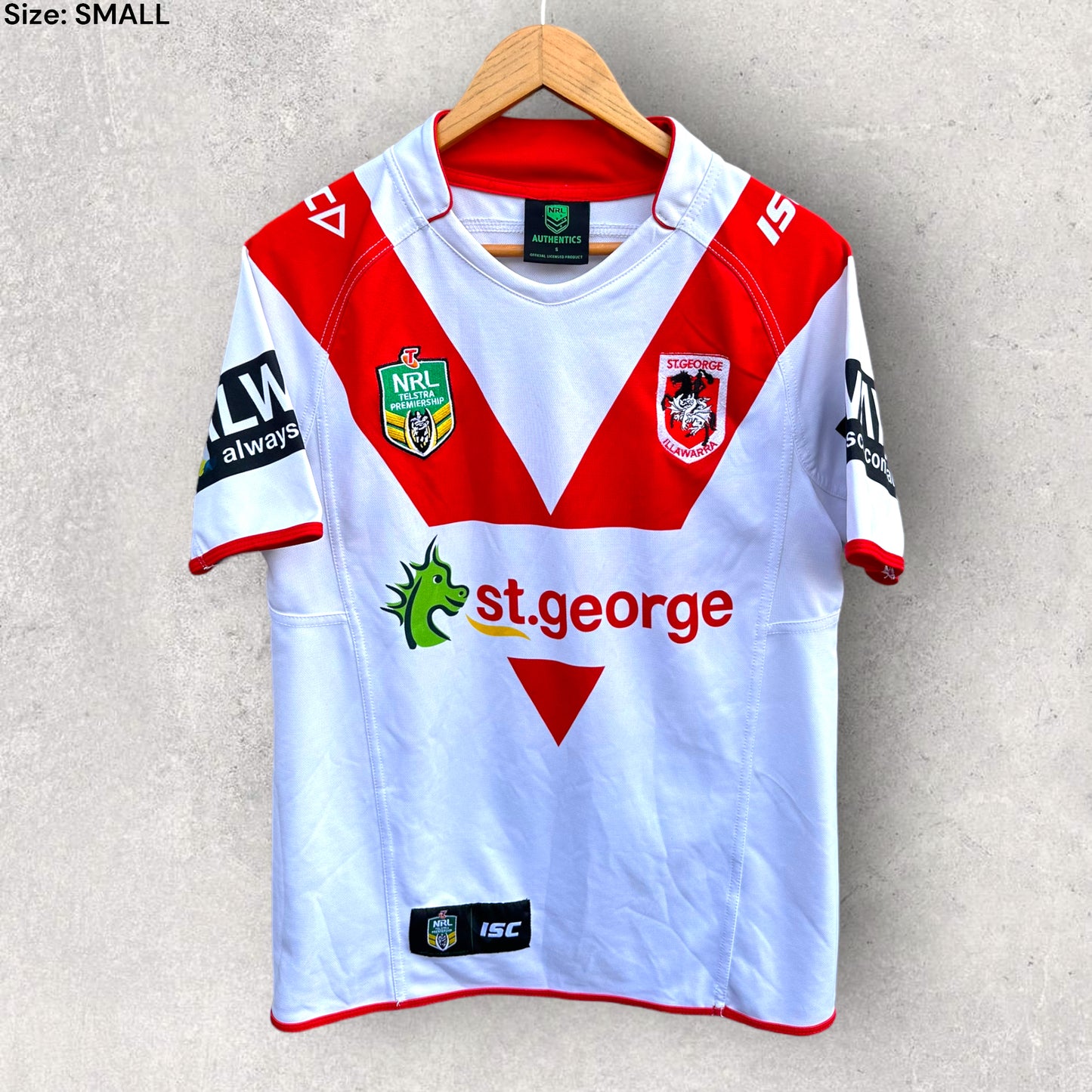 ST GEORGE ILLAWARRA DRAGONS 2014 HOME JERSEY