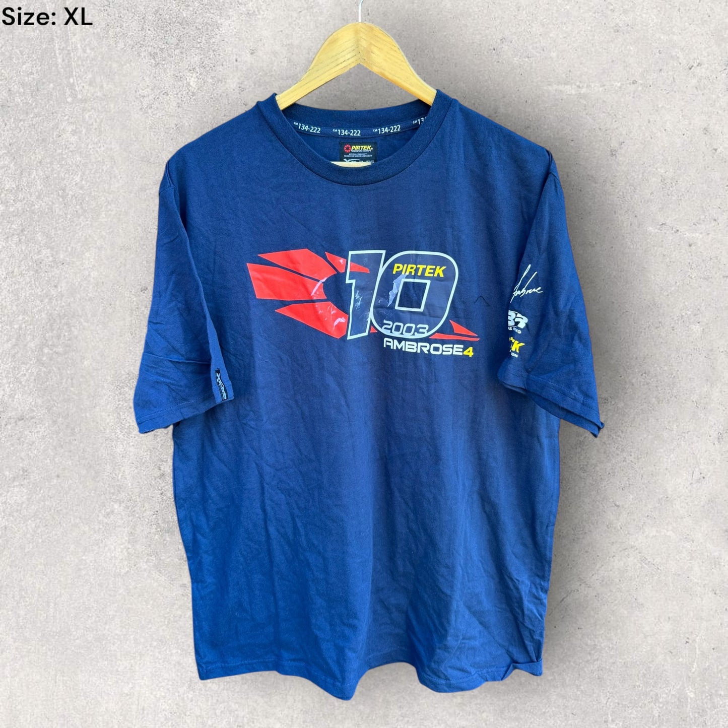 MARCUS AMBROSE PIRTEK RACING 2003 BLUE SHIRT