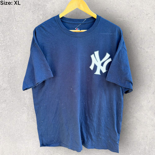NEW YORK YANKEES GIANCARLO STANTON MAJESTIC MLB SHIRT
