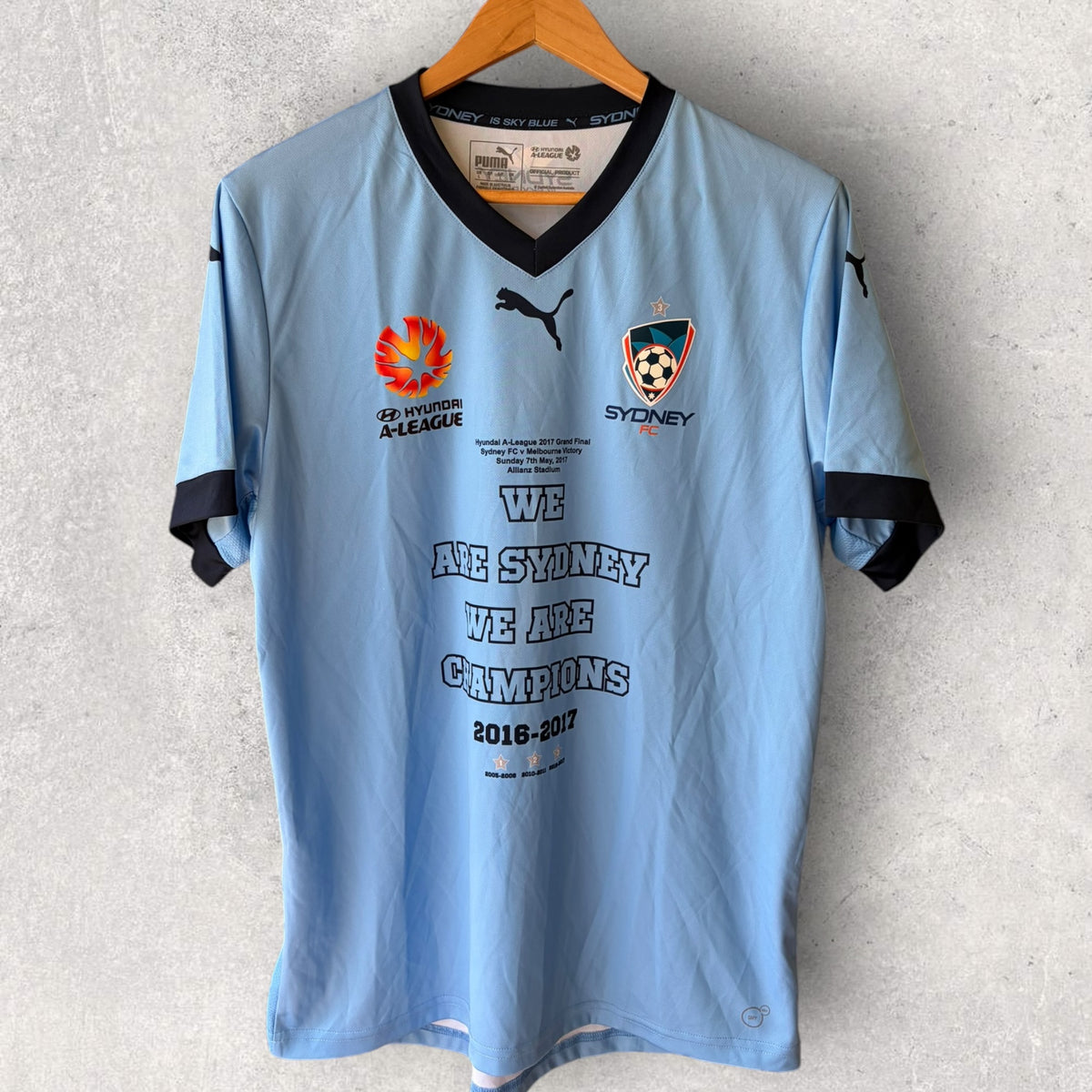 Sydney FC 2017 A-League Pula Grand Final Premiers Jersey