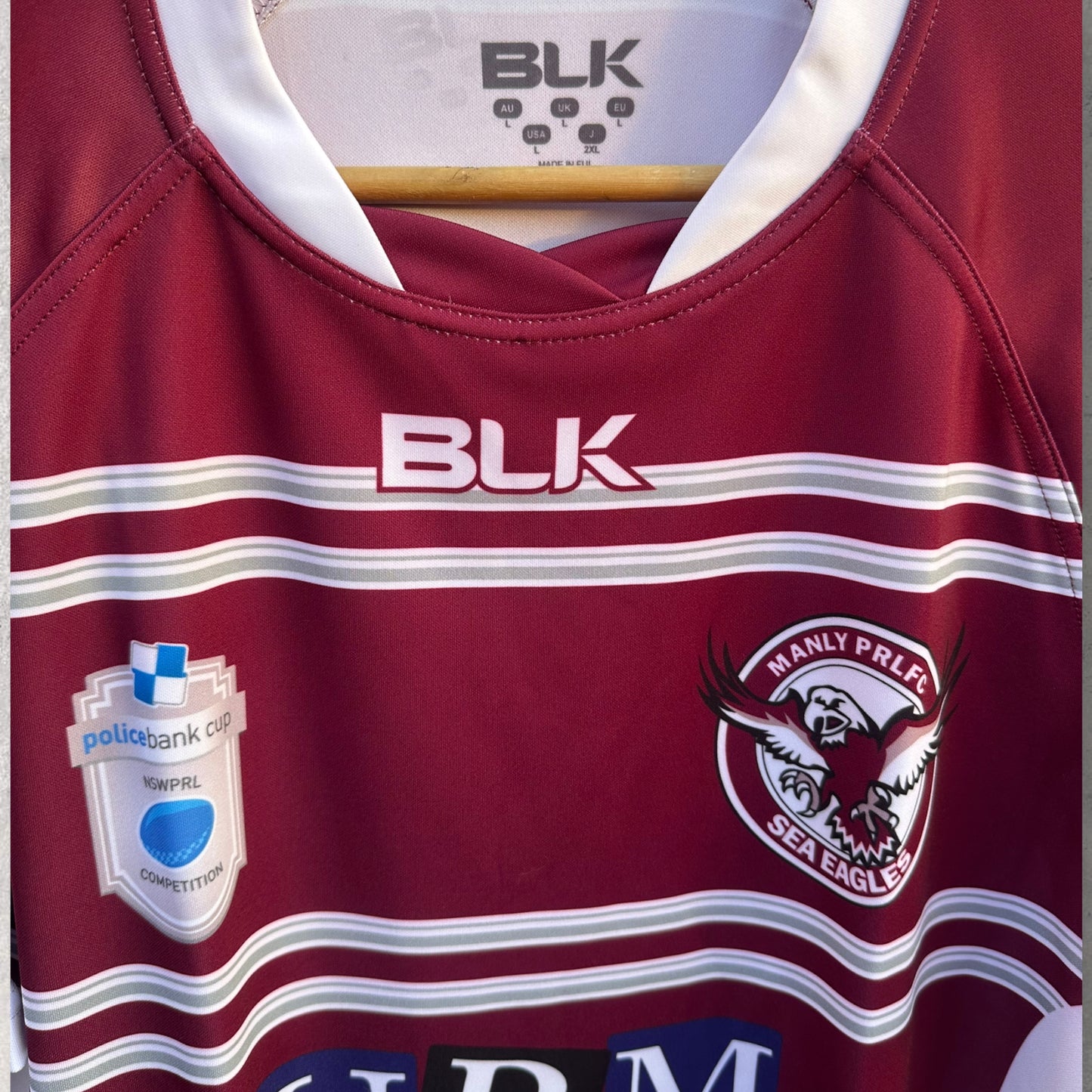 MANLY POLICE RUGBY LEAGUE MATCH JERSEY