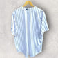 NEW YORK YANKEES MAJESTIC WHITE PINSTRIPPED MLB JERSEY