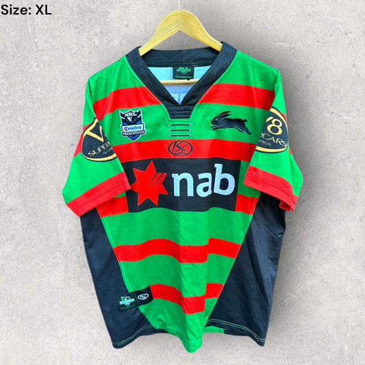 SOUTH SYDNEY RABBITOHS 2010 ISC HOME JERSEY SIGNED