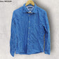 TOMMY HILFIGER BLUE STRIPPED LONG SLEEVE BUTTON UP SHIRT