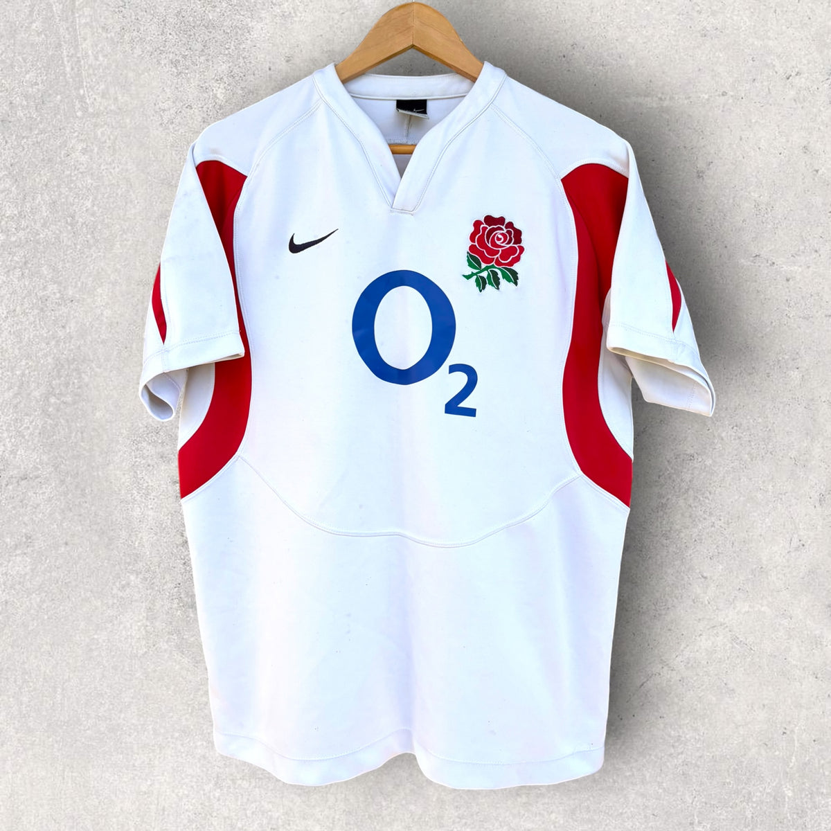 England Rugby Union Nike White Short Sleeve Jersey
