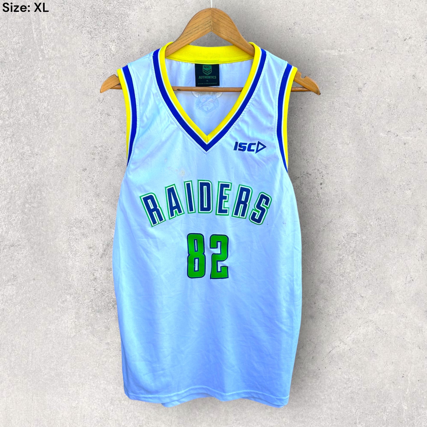 CANBERRA RAIDERS ISC BASKETBALL SINGLET