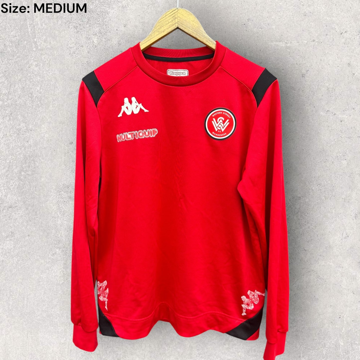 WESTERN SYDNEY WANDERERS KAPPA PULLOVER CREW NECK JUMPER