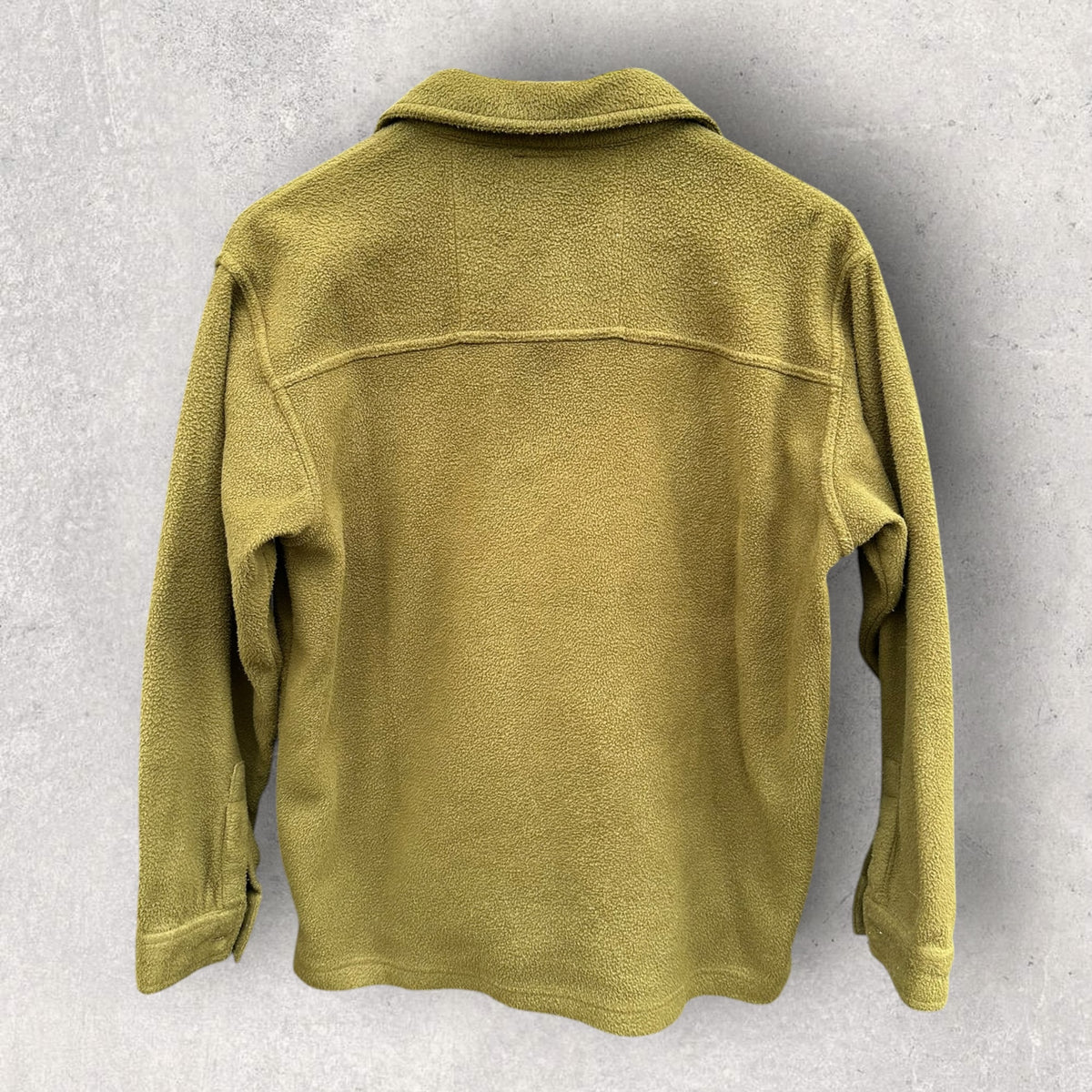 Billabong Vintage Button Up olive Green Fleece Jumper