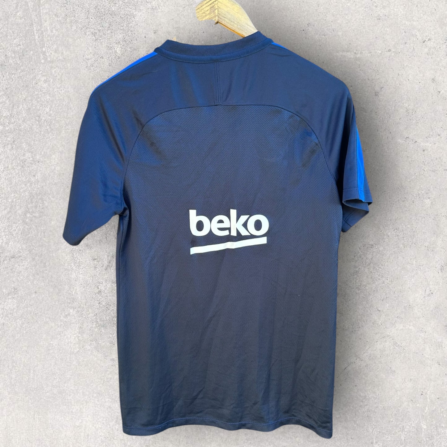 BARCELONA FC NIKE BLUE FOOTBALL TRAINING JERSEY