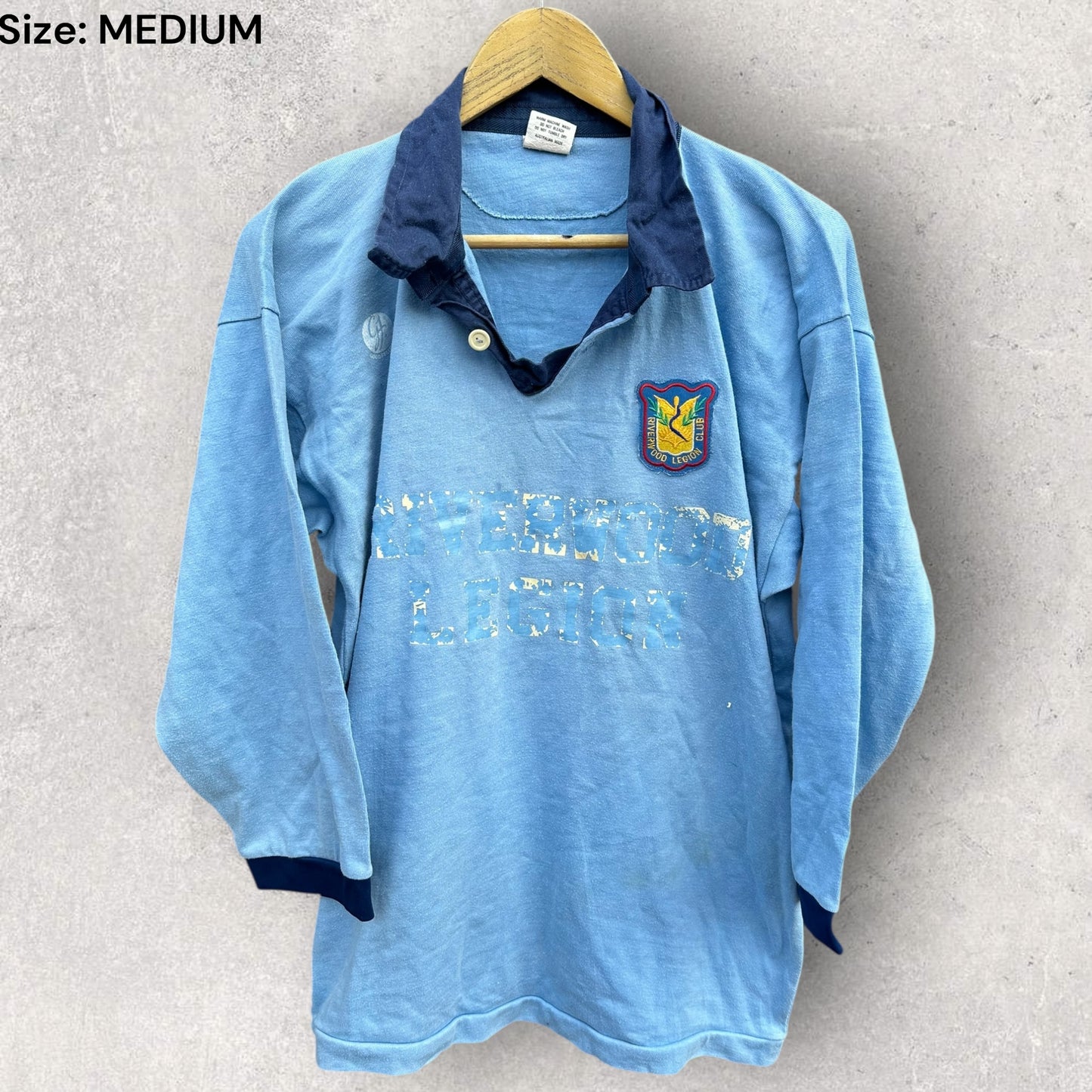 Riverwood Legion Good Fellows Vintage Rugby League Cotton Match Worn Jersey
