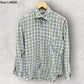 TONINO LAMBORGHINI GREEN CHECKERED LONG SLEEVE BUTTON UP SHIRT