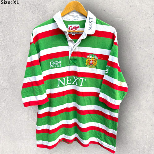 LEICESTER TIGERS RUGBY UNION COTTON TRADERS JERSEY