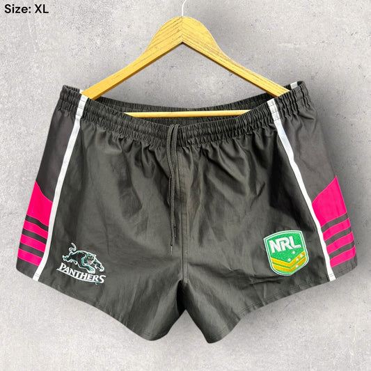 PENRITH PANTHERS BLACK & PINK SHORTS