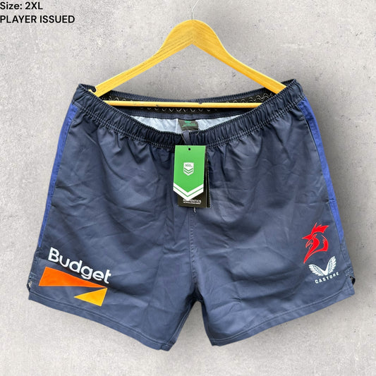 SYDNEY ROOSTERS CASTORE PLAYER ISSUED GRIP SHORTS BRAND NEW WITH TAGS