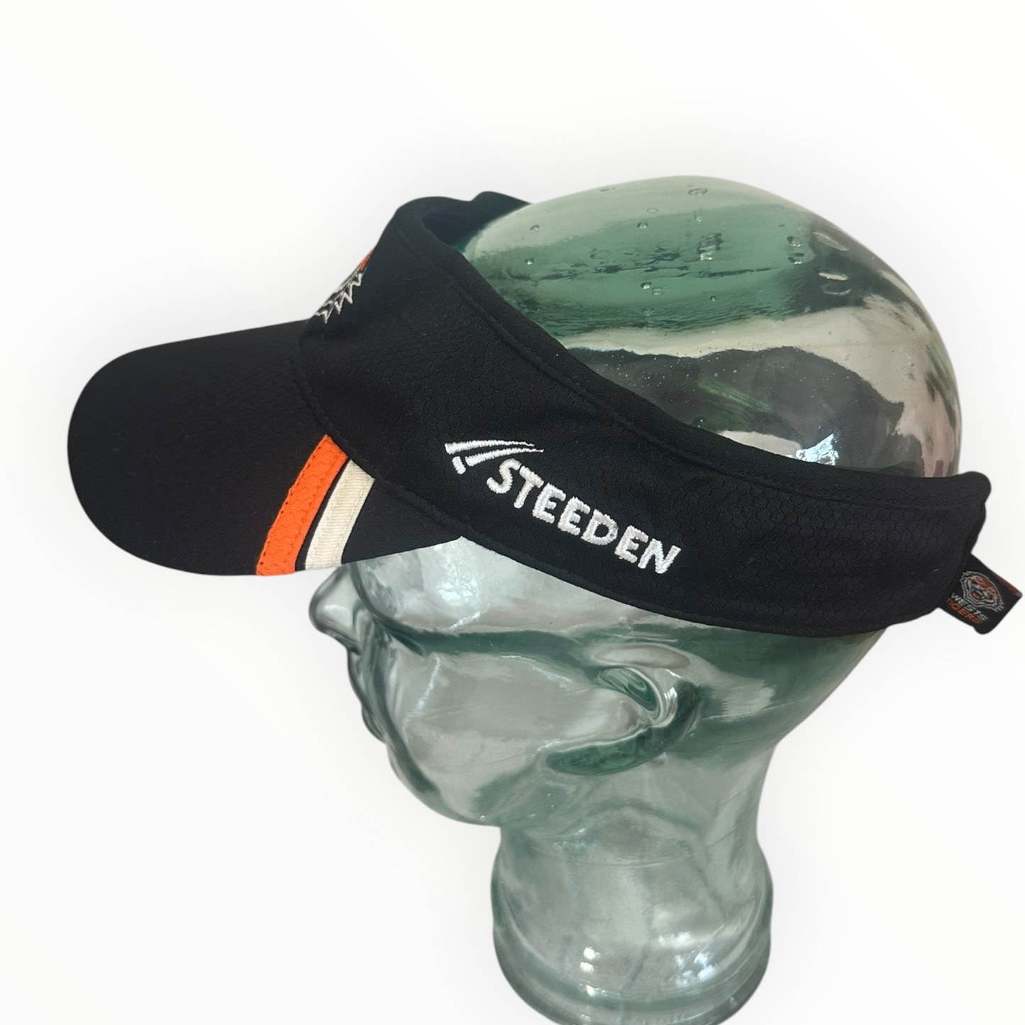 Wests Tigers STEEDAN NRL Black Training Visor Hat