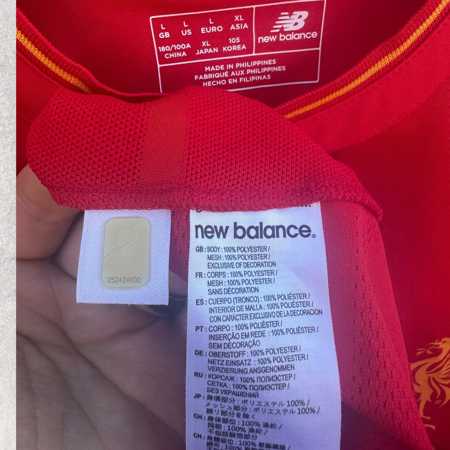 Liverpool FC 2016-2017 Home New Balance Red Football Jersey
