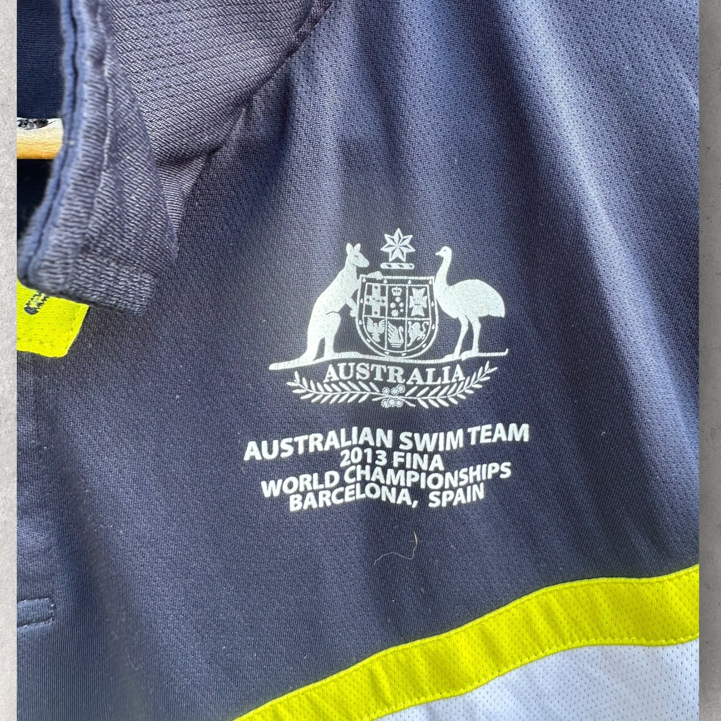 Australian Swim team 2013 FINA world championships Barcelona polo shirt