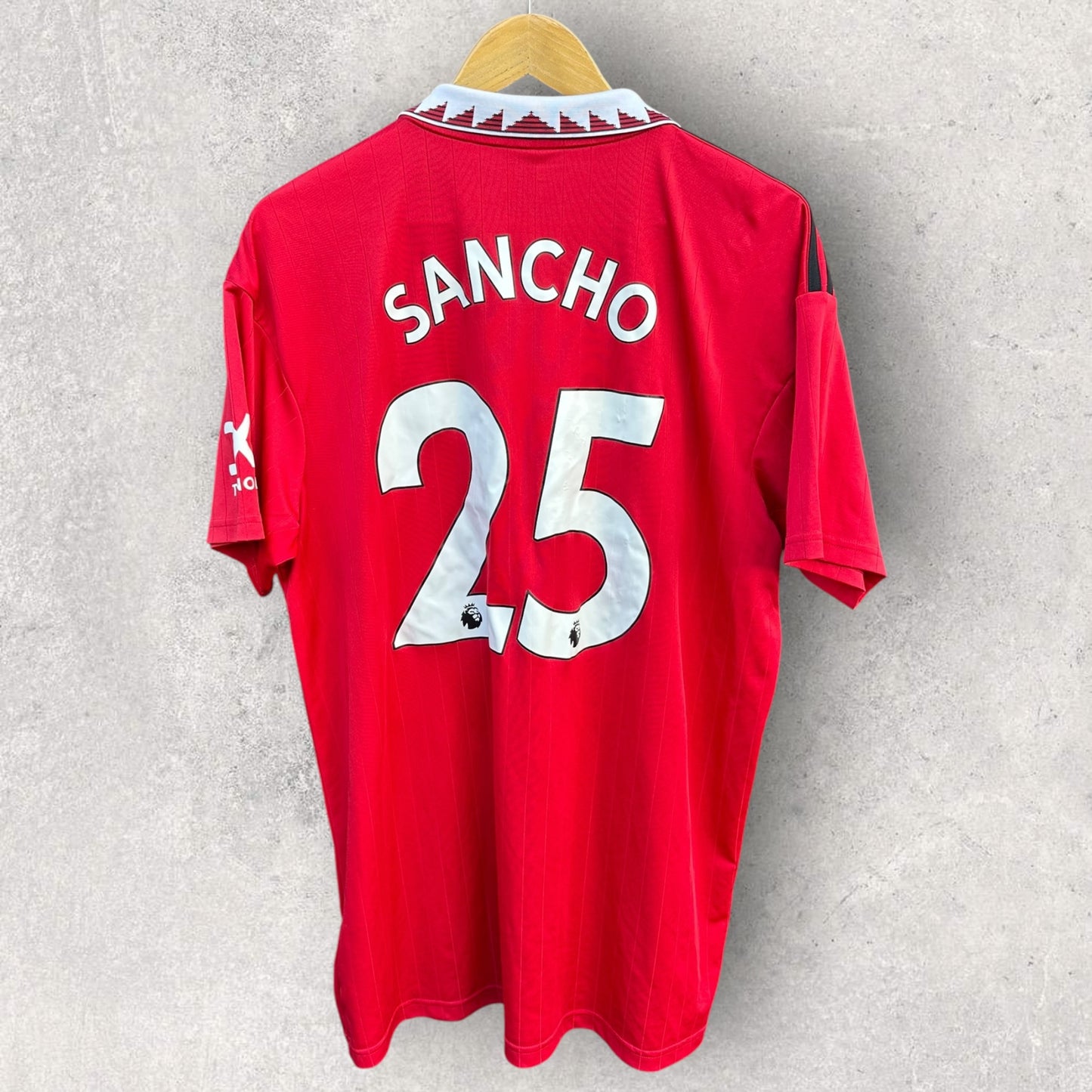 JADON SANCHO MANCHESTER UNITED 2022-2023 ADIDAS FOOTBALL HOME JERSEY