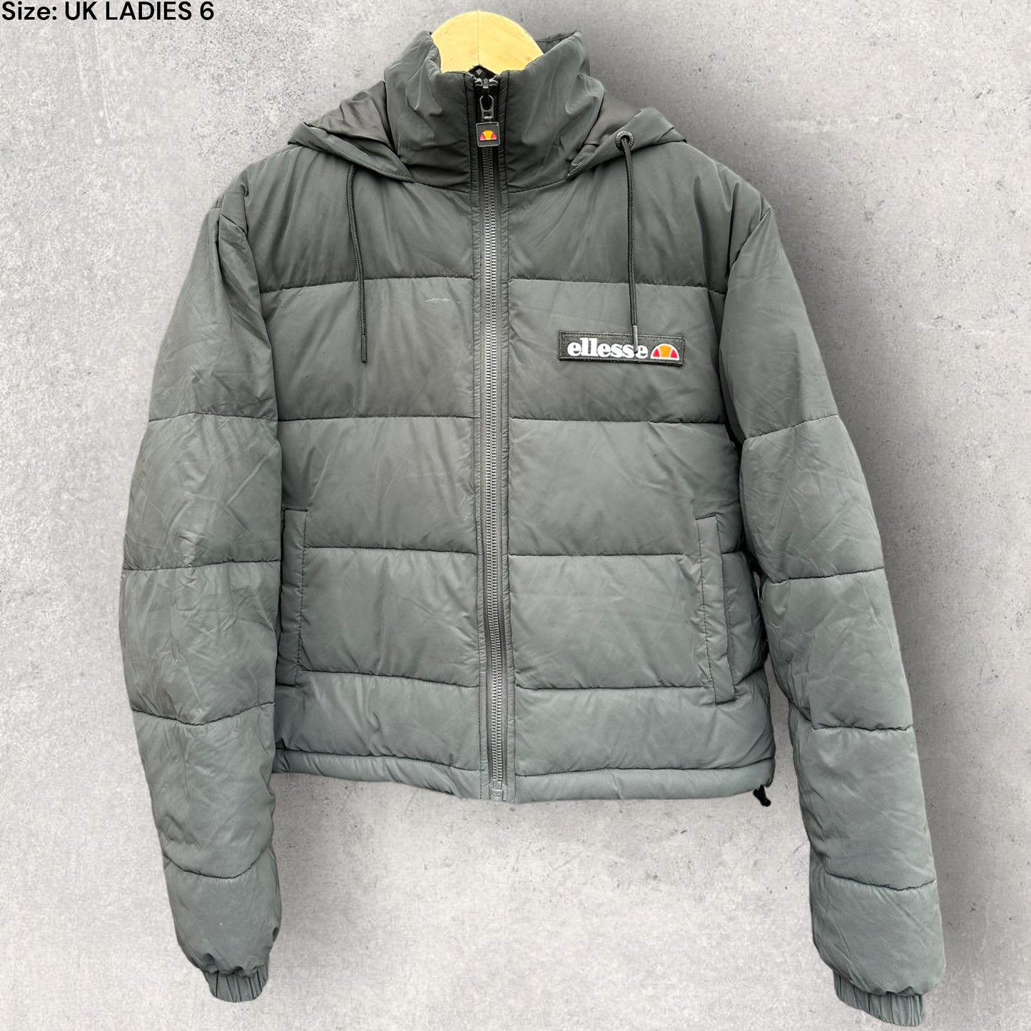 ELLESSE LADIES BLACK PUFFER JACKET