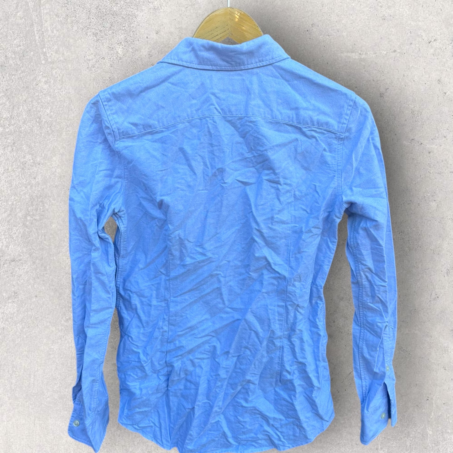 RALPH LAUREN POLO BLUE MENS BUTTON UP LONG SLEEVE DRESS SHIRT