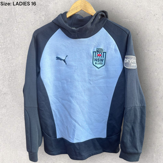 NSW BLUES PUMA LADIES PULLOVER HOODED JUMPER