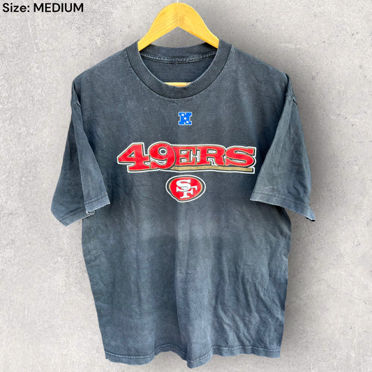 SAN FRANCISCO 49ERS VINTAGE BLACK T-SHIRT