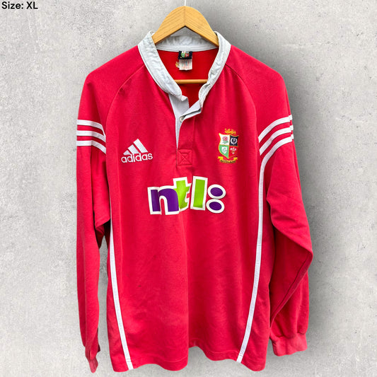 BRITISH & IRISH LIONS 2001 ADIDAS LONG SLEEVE TOUR JERSEY