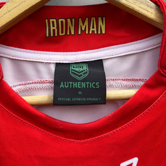 Maillot Rugby League Australien – St George Illawarra Dragons Iron Man – Taille XL – Occasion