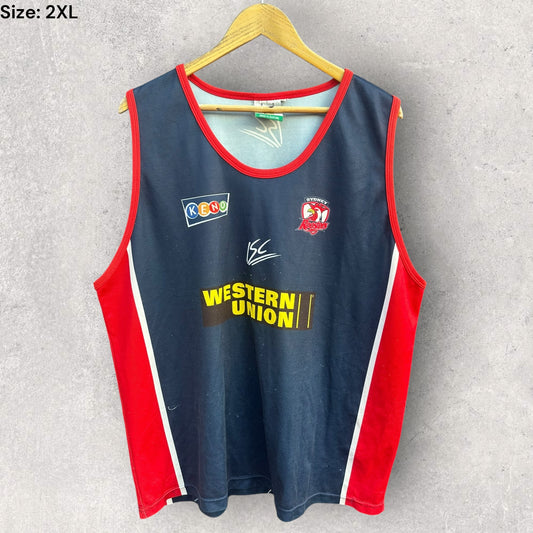 SYDNEY ROOSTERS ISC VINTAGE 2003 TRAINING SINGLET