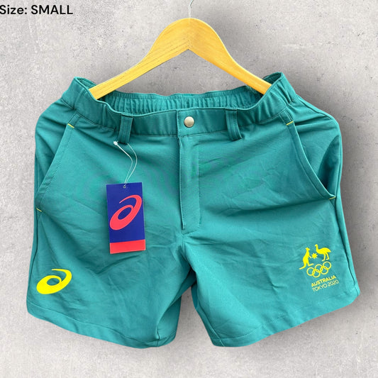 AUSTRALIAN OLYMPIC TEAM TOKYO 2020 ASICS DRESS SHORTS BRAND NEW WITH TAGS