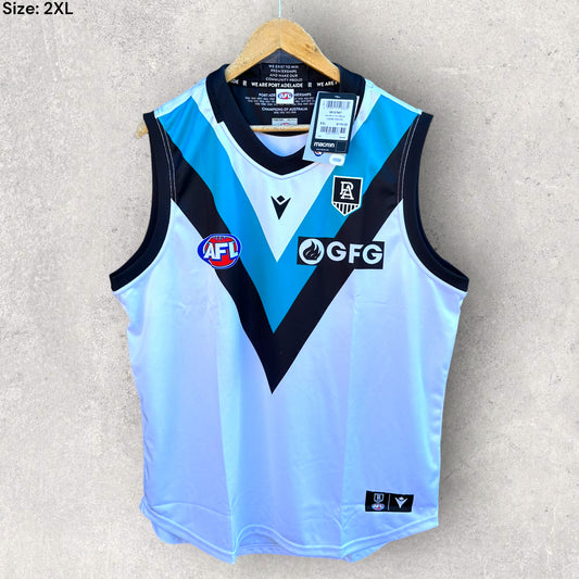 PORT ADELAIDE POWER 2020 AWAY GUERNSEY BRAND NEW WITH TAGS