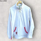 ST GEORGE ILLAWARRA DRAGONS WHITE CHEST ZIP FLEECE JUMPER