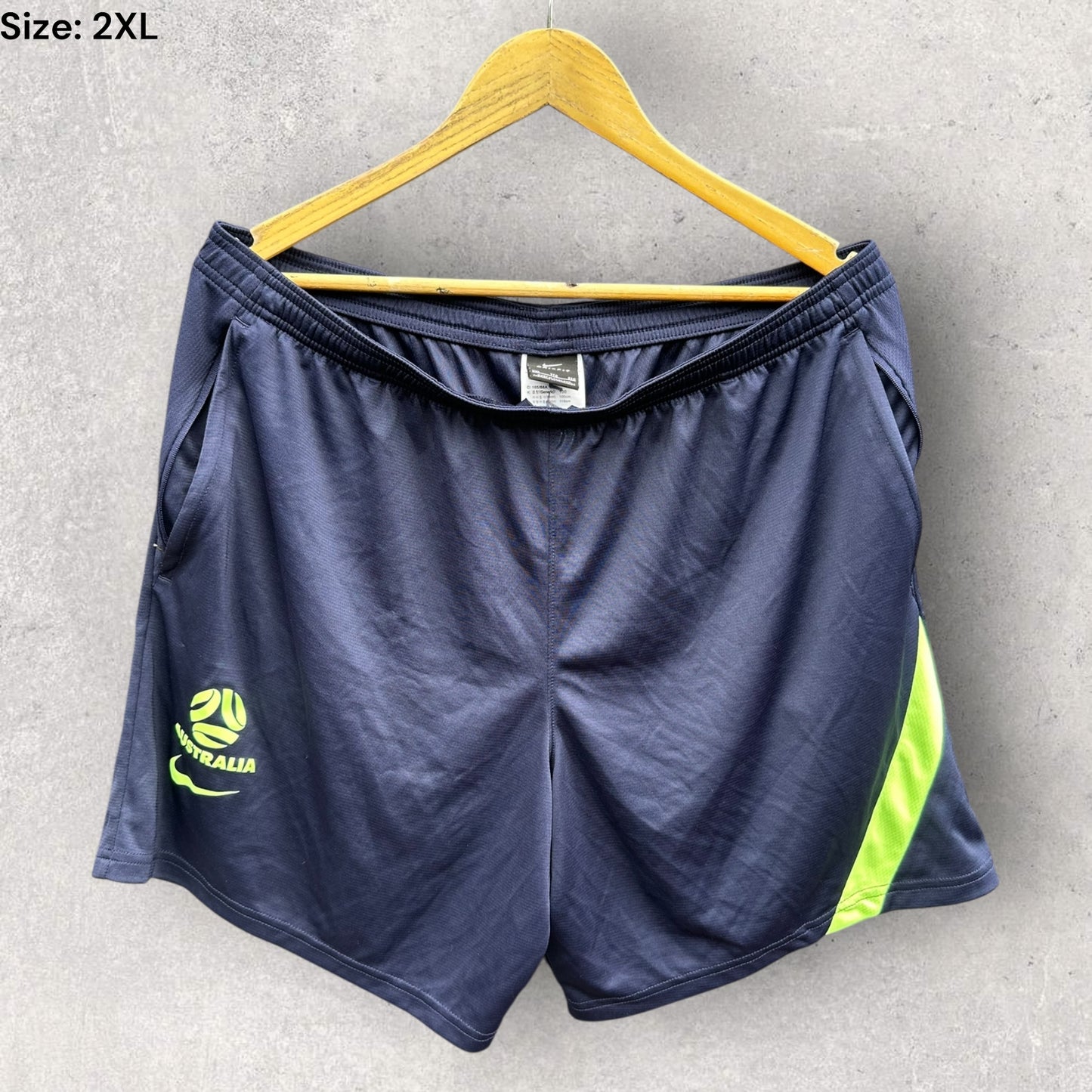 AUSTRALIA FOOTBALL NIKE BLUE TRAINING SHORTS