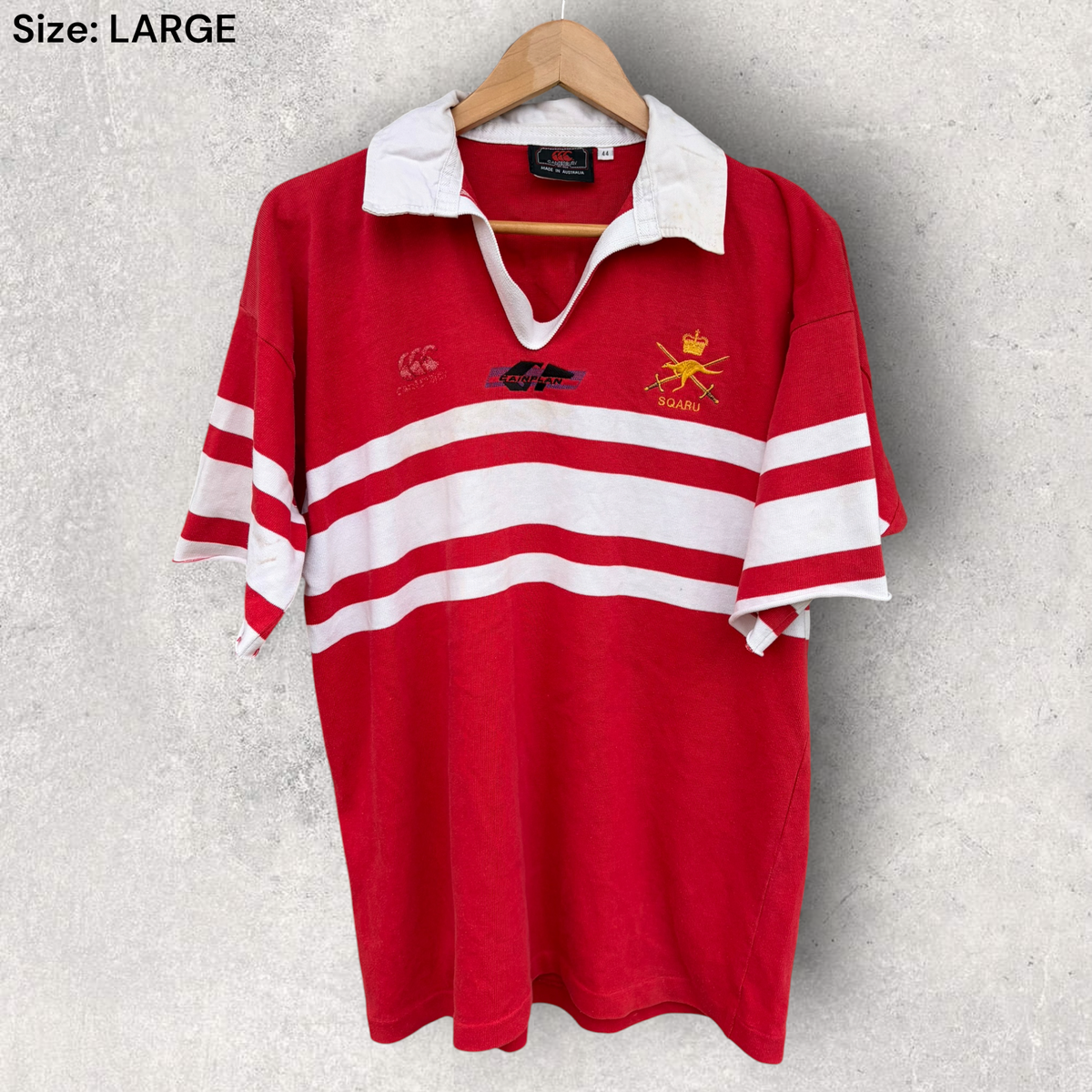 South Queensland Army Rugby Union Vintage Canterbury Cotton Jersey
