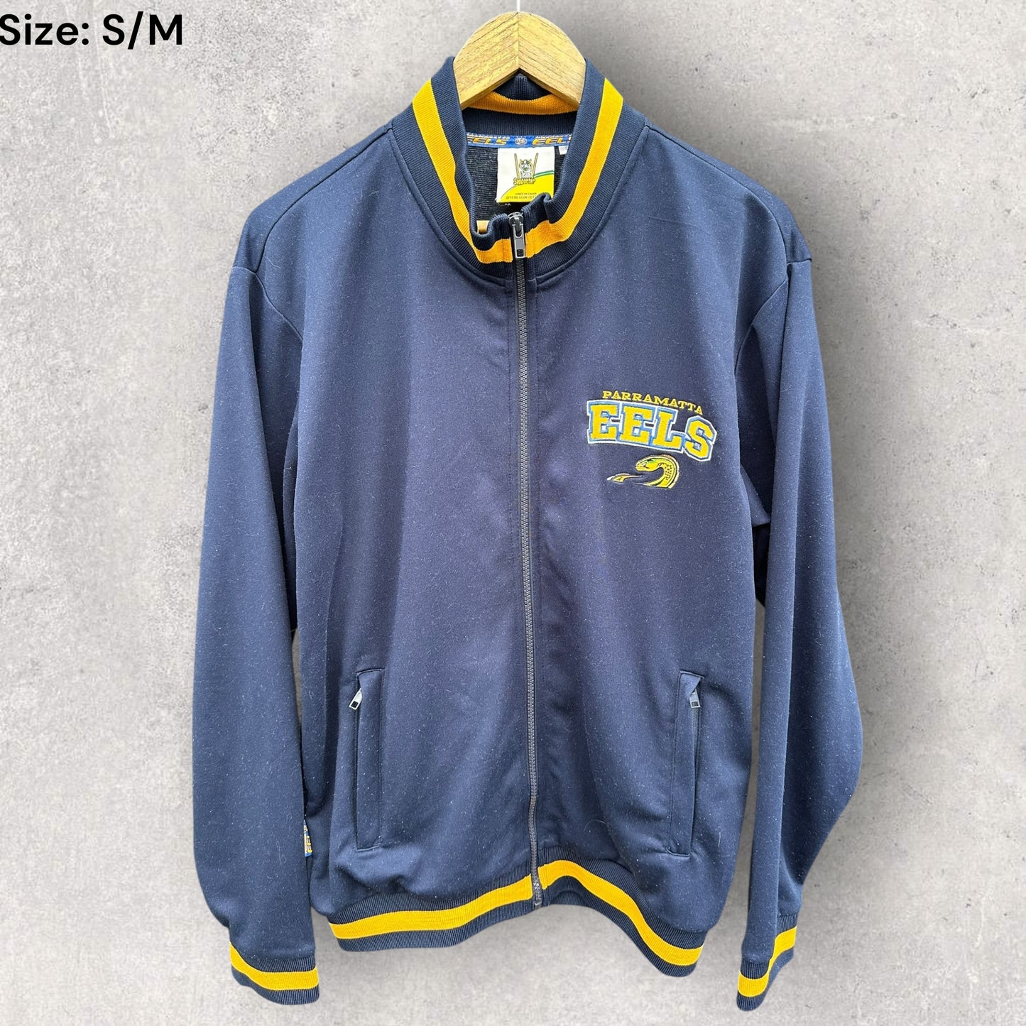 Parramatta Eels ISC Vintage Blue Full Zip Rugby League Nrl Jacket