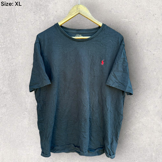 RALPH LAUREN BLACK SHORT SLEEVE SHIRT
