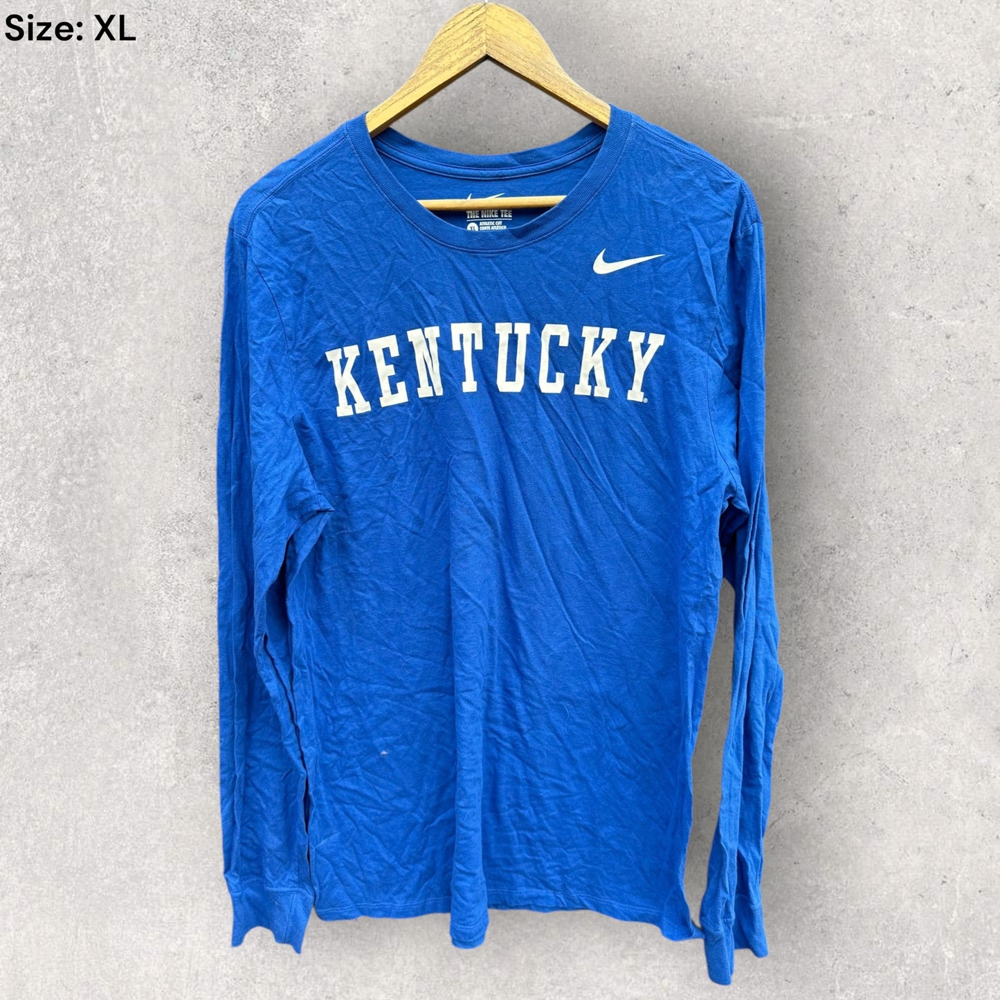 KENTUCKY WILDCATS NIKE LONG SLEEVE NCAA ATHLETIC SHIRT