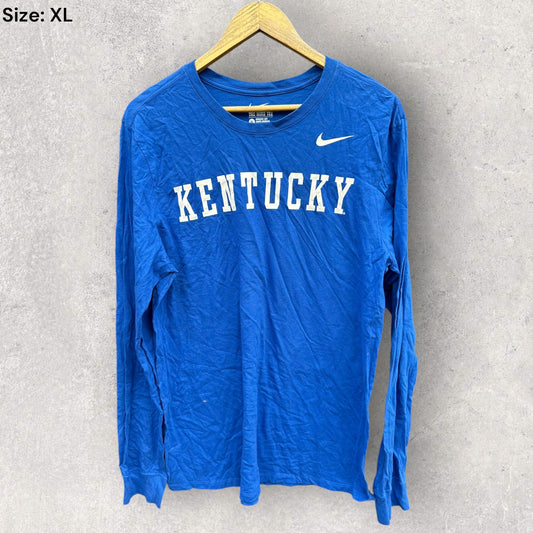 KENTUCKY WILDCATS NIKE LONG SLEEVE NCAA ATHLETIC SHIRT