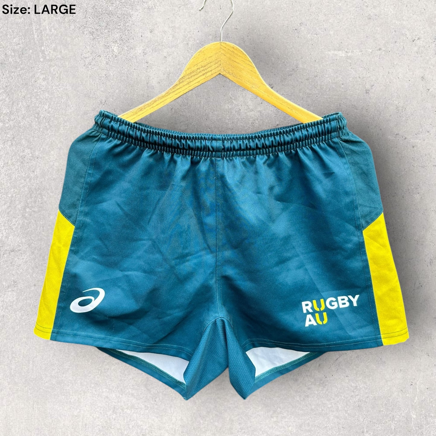 Rugby Australia ASICS Green Union Match Shorts